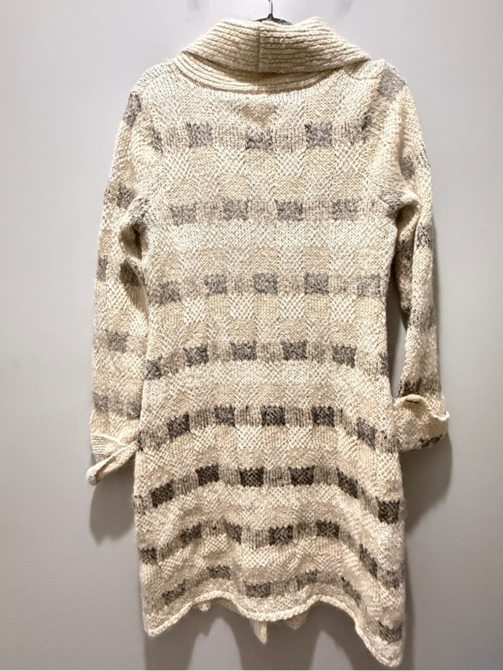 Anthropologie Far away Closed Long Cardigan - plaid - Picture 5 of 7